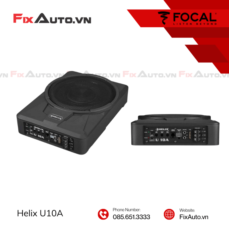 lắp loa sub helix U8a