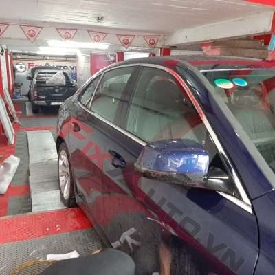 Viền khung kính crom xe lux