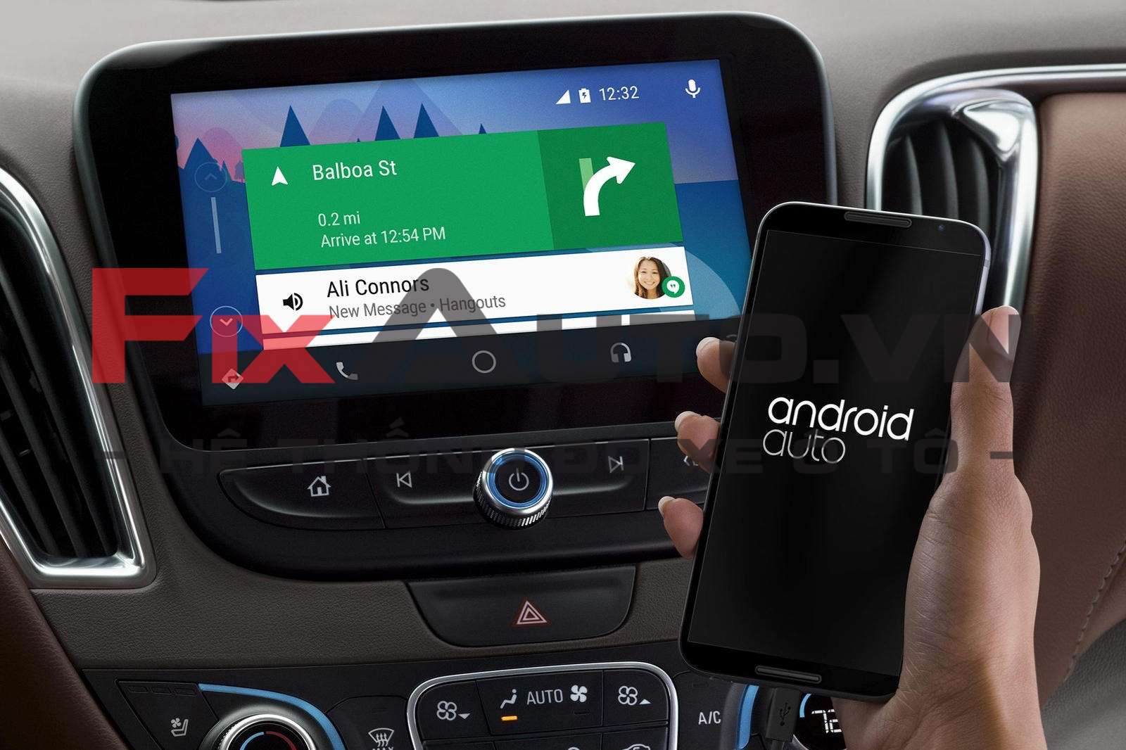 Sử dụng Android Auto nếu thiết bị xem tivi trên ô tô là Samsung