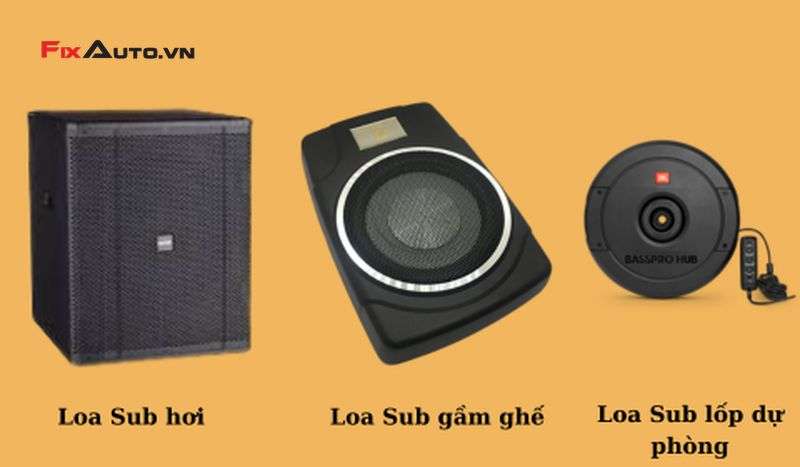 Phân loại các dạng độ loa sub cho ô tô