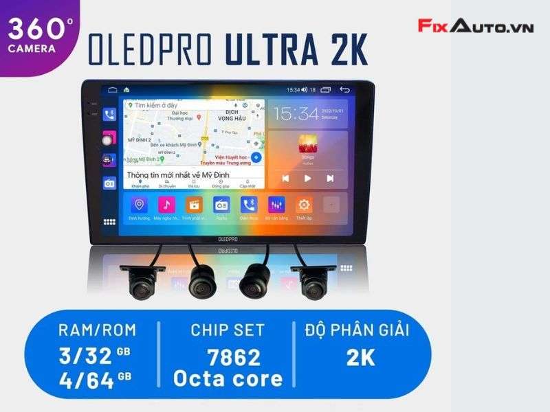 Màn hình ô tô OledPro Ultra 2K