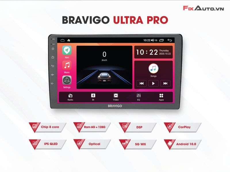 Màn hình Android Innova hãng Bravigo