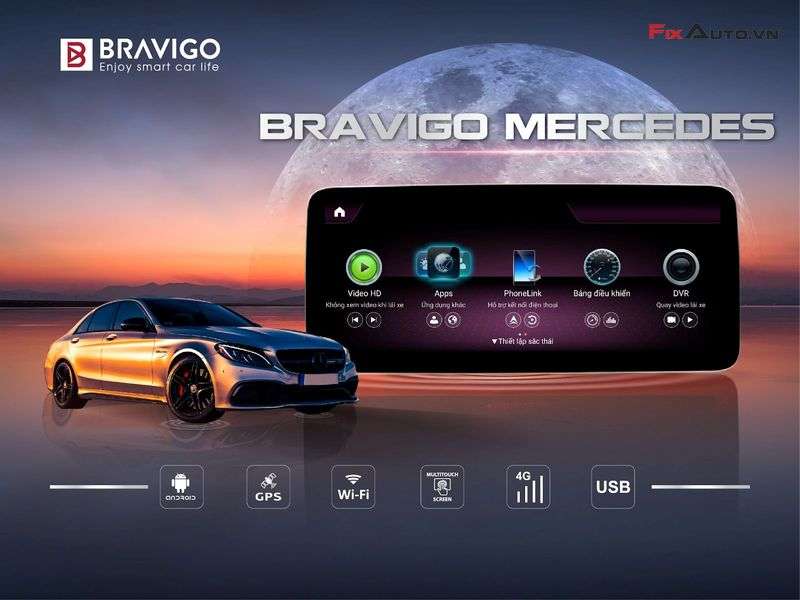 Màn hình Mercedes Bravigo 