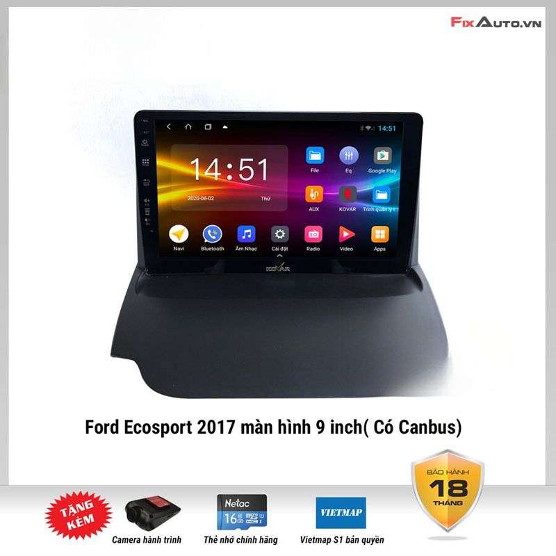 Màn hình Kovar cho xe Wigo