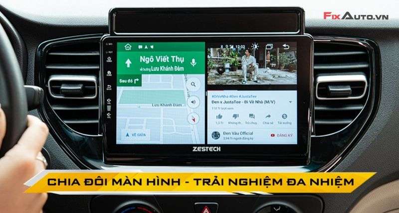 Màn hình Zetech cho xe Toyota Wigo