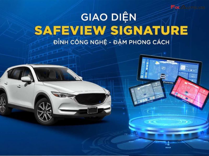 Màn hình android ô tô 10 inch thương hiệu Safeview