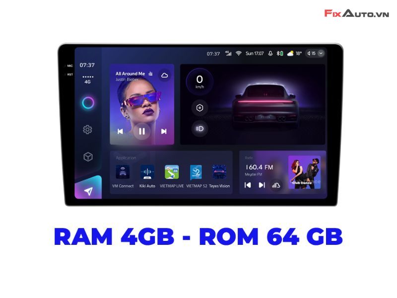 Màn hình android ô tô 10 inch thương hiệu Teyes CC3 2K