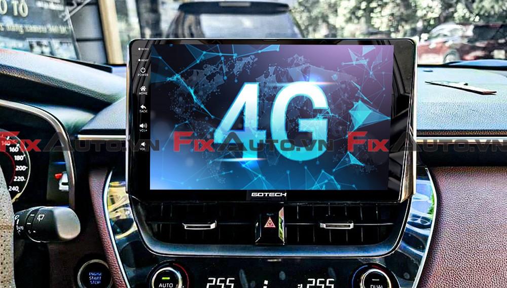 Màn hình Android cho Audi A4 hỗ trợ cắm sim 4G FixAuto