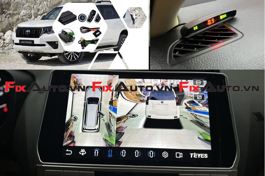 trang bị an toàn trên xe Toyota Prado