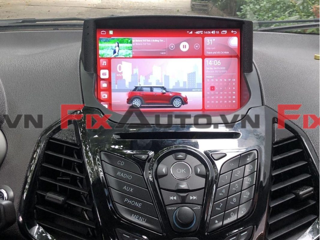 màn hình android trên xe Ecosport