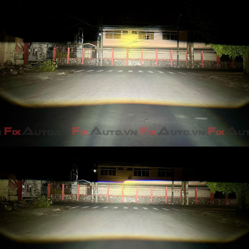 Độ đèn tăng sáng xe Limo Green fix auto
