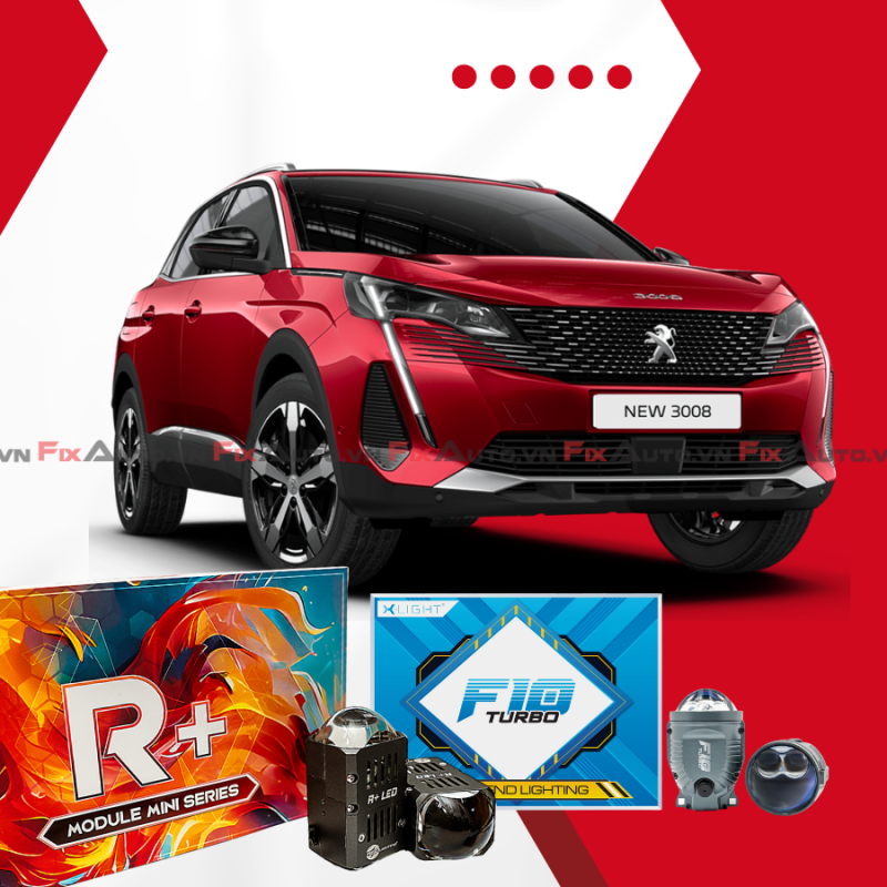 Độ đèn xe Peugeot 3008