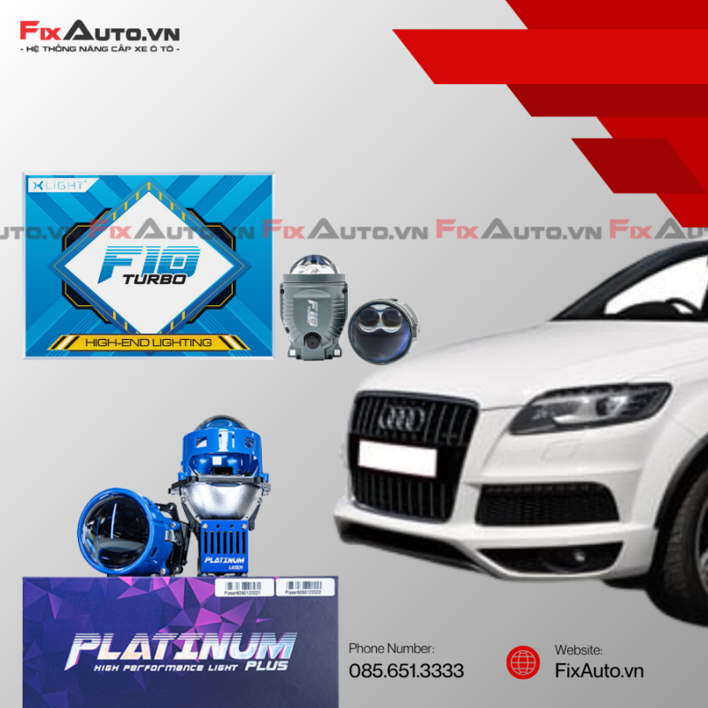 độ đèn xe Audi Q7