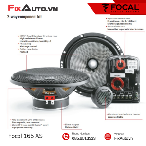 Loa cánh focal 165 as FixAuto
