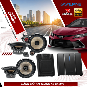 Độ loa xe Camry