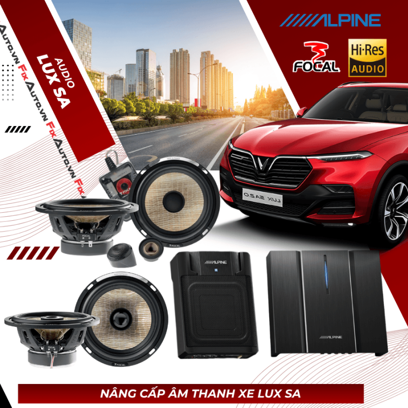 Độ loa xe Lux SA
