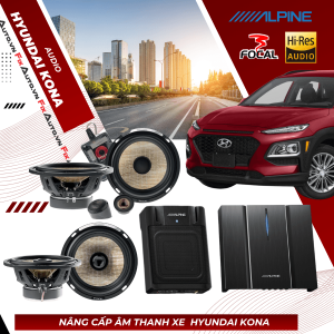 Độ loa xe Kona