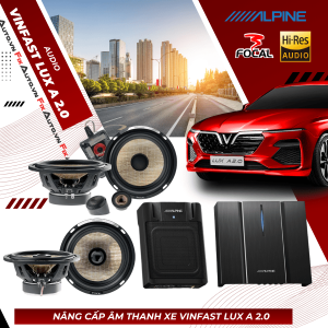 Độ loa cho xe Lux A 2.0