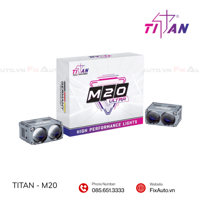 đèn trợ sáng Titan M20 Ultra V2