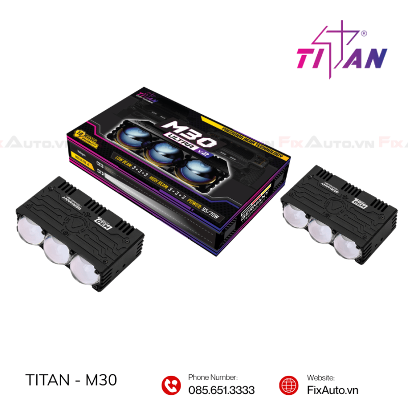 đèn trợ sáng Titan M30