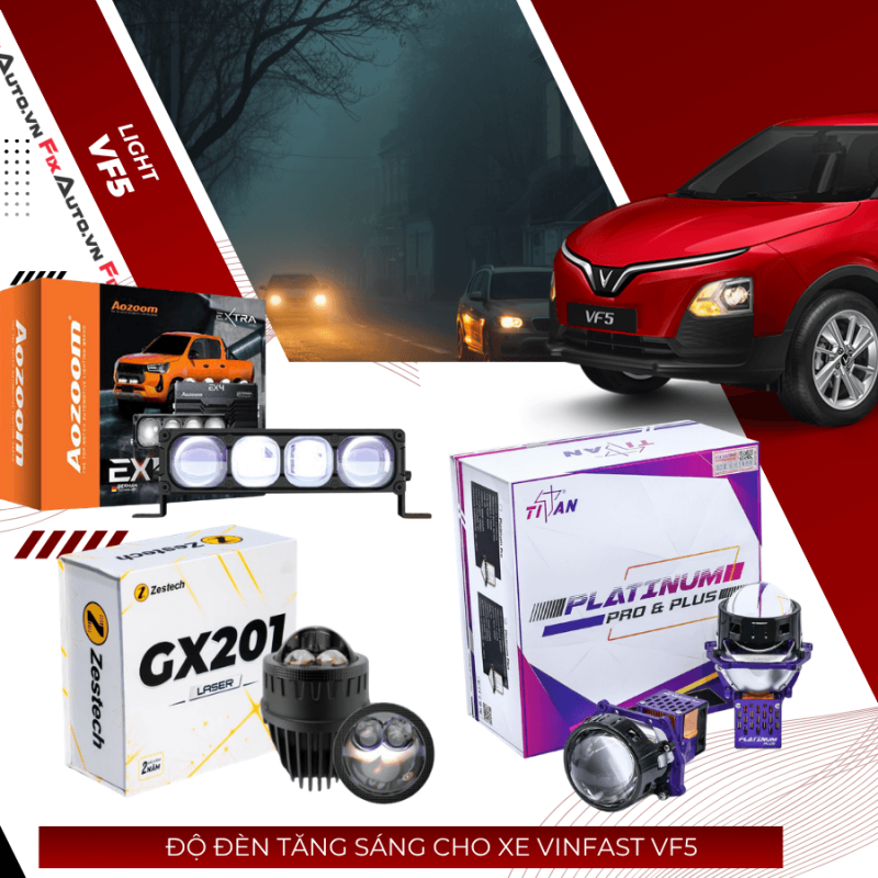Độ đèn tăng sáng cho xe VF5