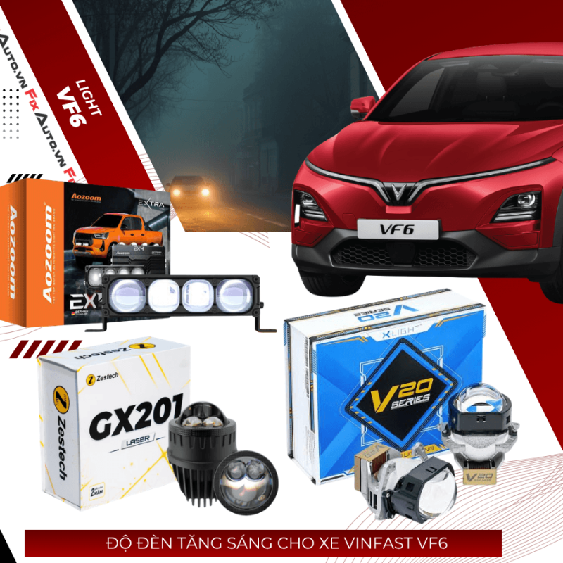 Độ đèn tăng sáng cho xe VF6