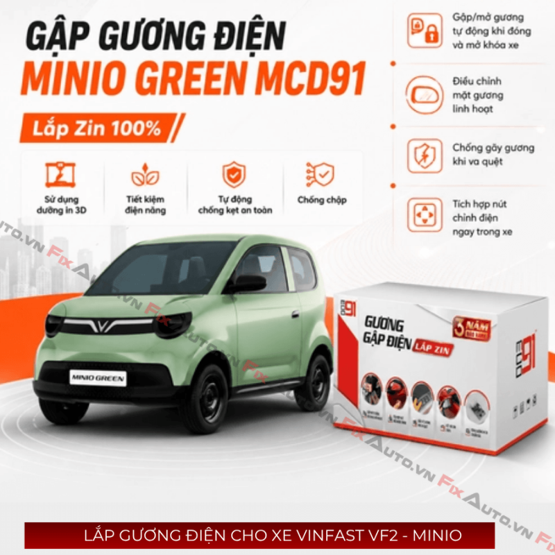 Gương điện cho xe Vf2 Minio