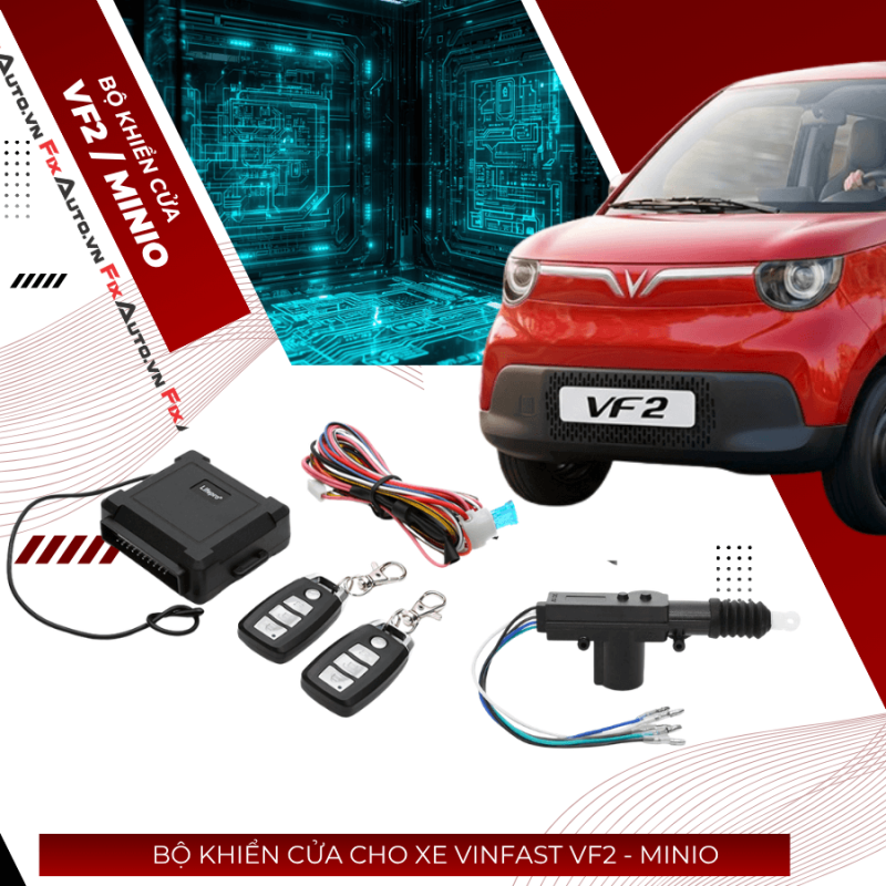 Lắp đặt khiển cửa cho xe Vf2 minio