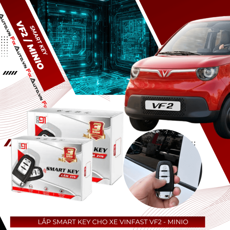 Lắp smart key Vf2 minio geen