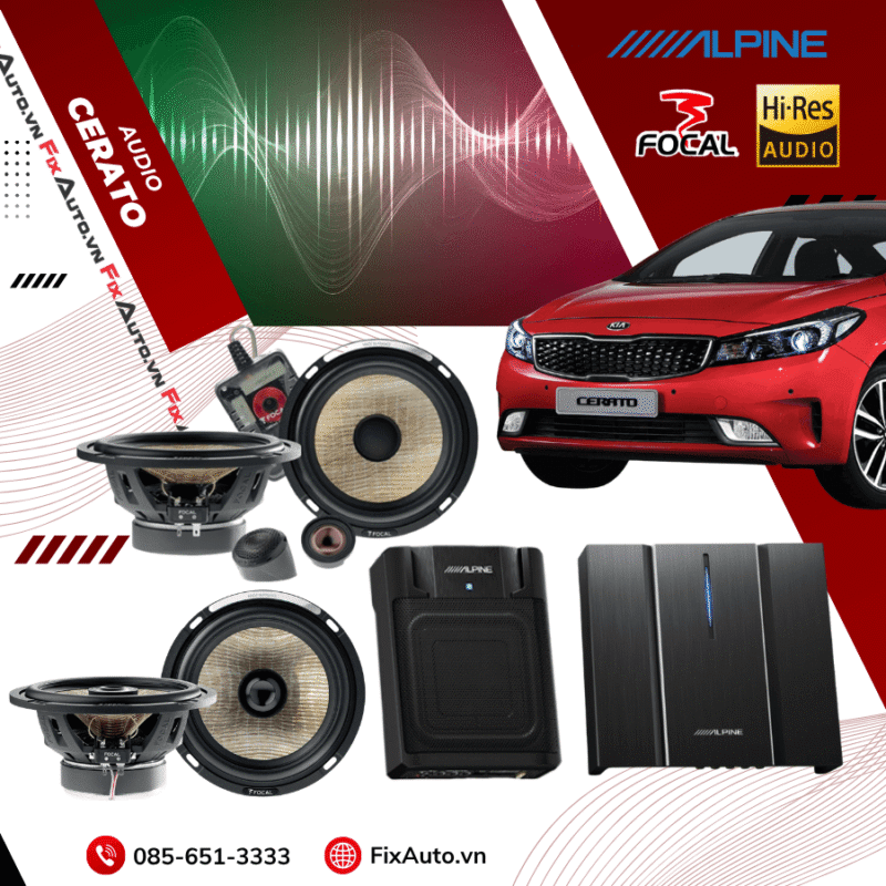 Độ loa xe Cerato