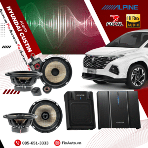 Độ loa xe Custin