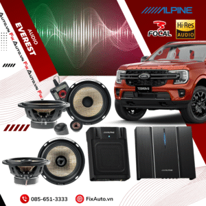 Độ loa xe Everest