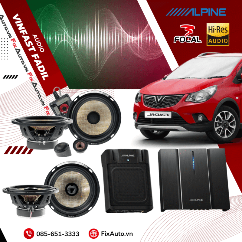 Độ loa xe Fadil